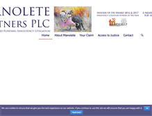 Tablet Screenshot of manolete-partners.com